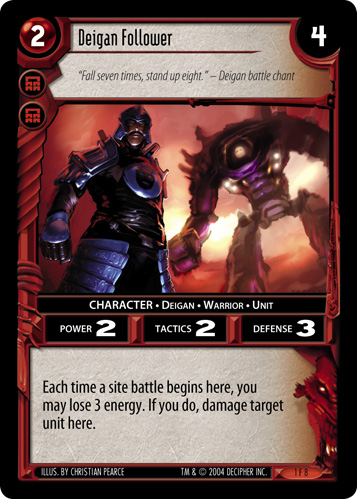 Deigan Follower - Tournament